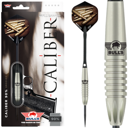 Bull's Caliber 90% Grooved Steeldarts