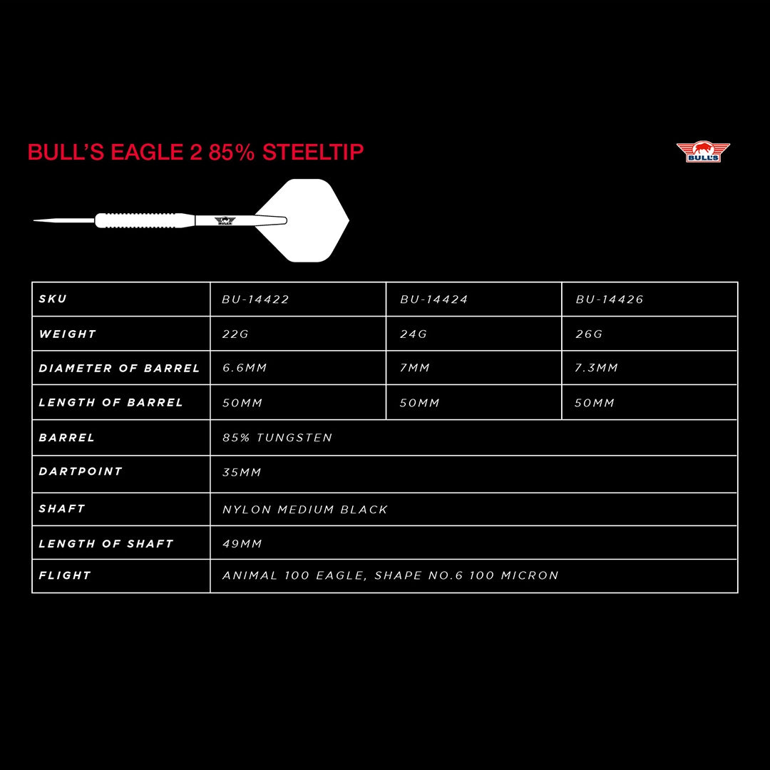 Bull's Eagle 2 85% Steeldarts
