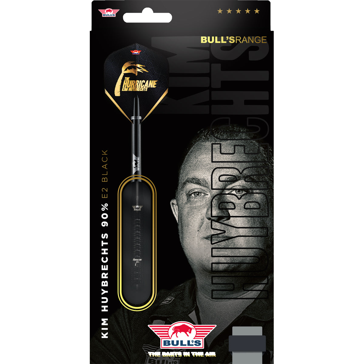 Bull's Kim Huybrechts E2 Full Black - Steeldarts