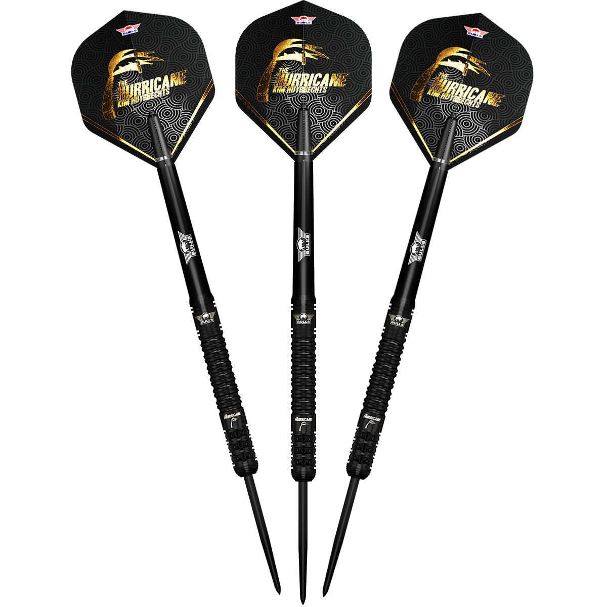 Bull's Kim Huybrechts E2 Full Black - Steeldarts
