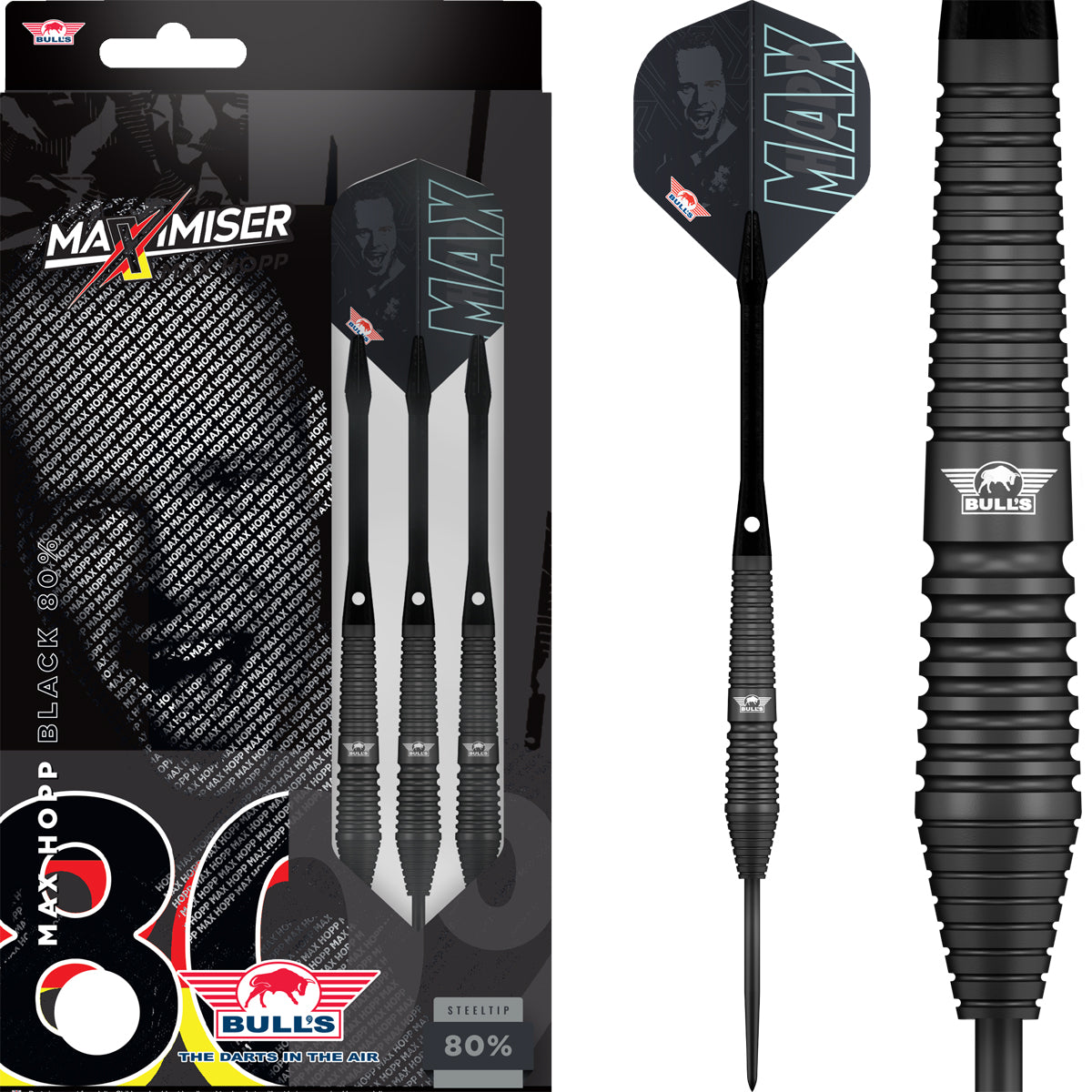 Bull's Max Hopp Black Steeldarts