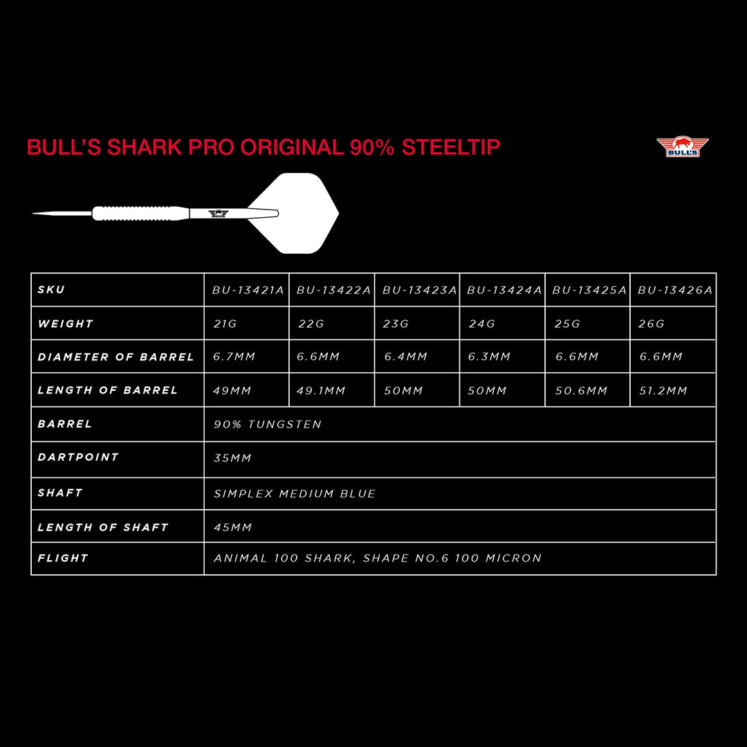 Bull's Shark Pro Original Steeldarts