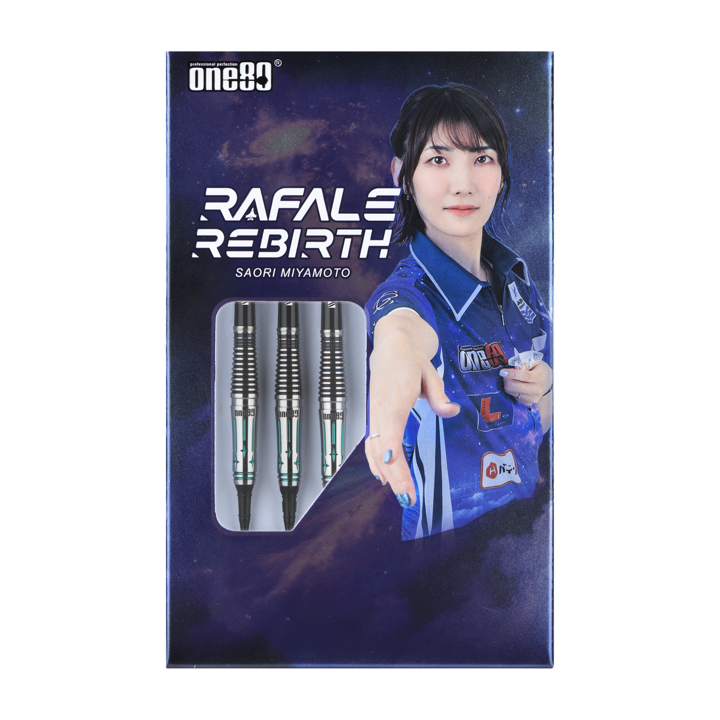 One80 Saori V3 Signature Dart Softtip 21g,Black Emerald