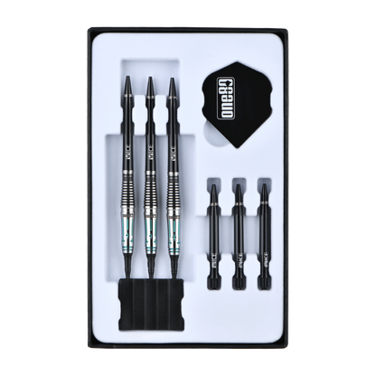 One80 Saori V3 Signature Dart Softtip 21g,Black Emerald