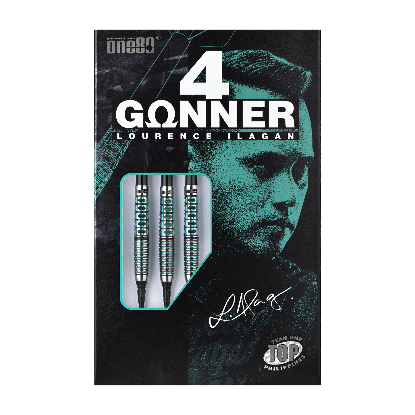 One80 GUNNER 4 Softtip - Black&Jade