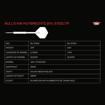 Bull's Kim Huybrechts Blue - Steeldarts