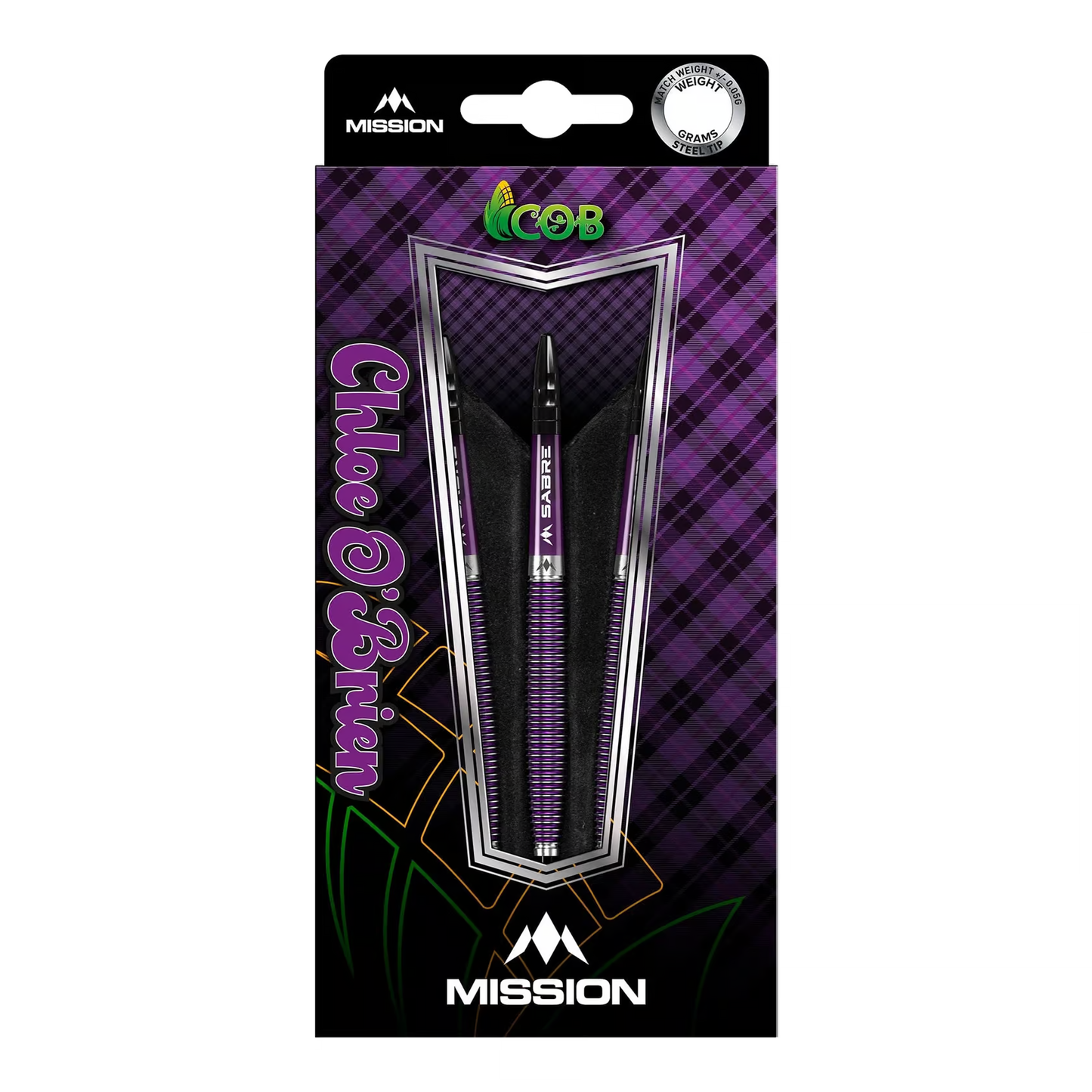 Mission Chloe OBrien Electro Purple Steeldarts - 23g
