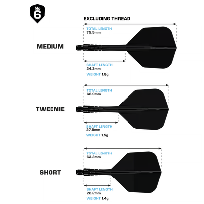 Mission Force 90 Vortex No6 Flight-Shaft-System - Solid Black