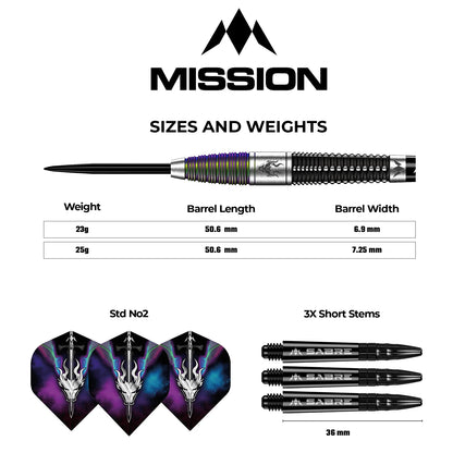 Mission Occult Steeldarts - 23g
