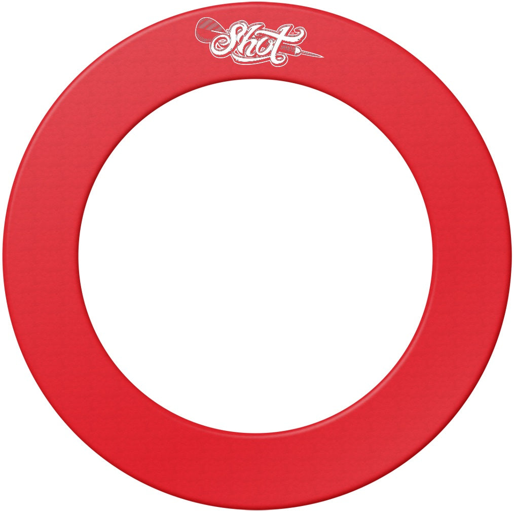 Shot 1pce Dartboard Surround Red