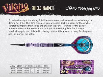 Shot Viking Shield Maiden Softdarts