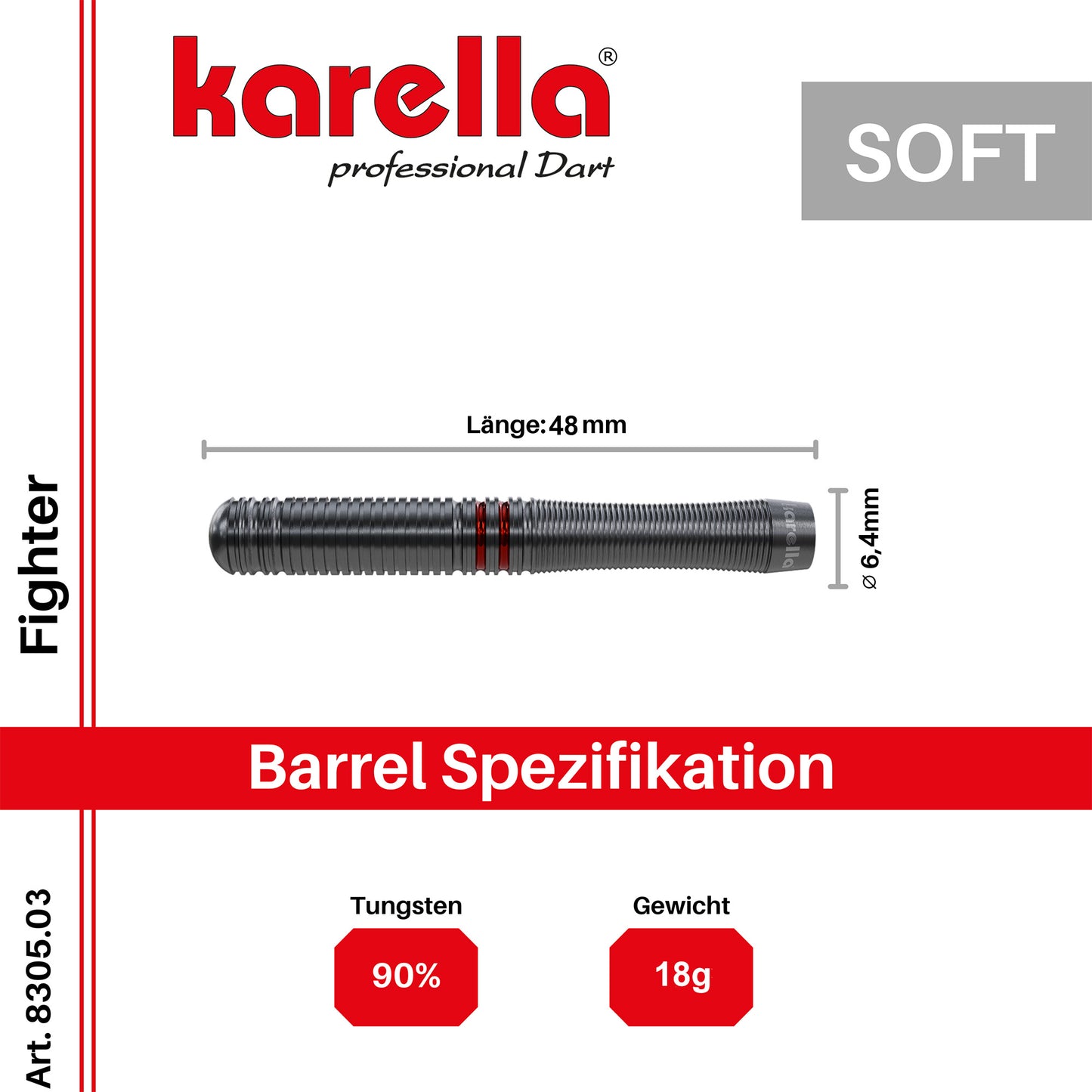 Karella Fighter 90% Tungsten