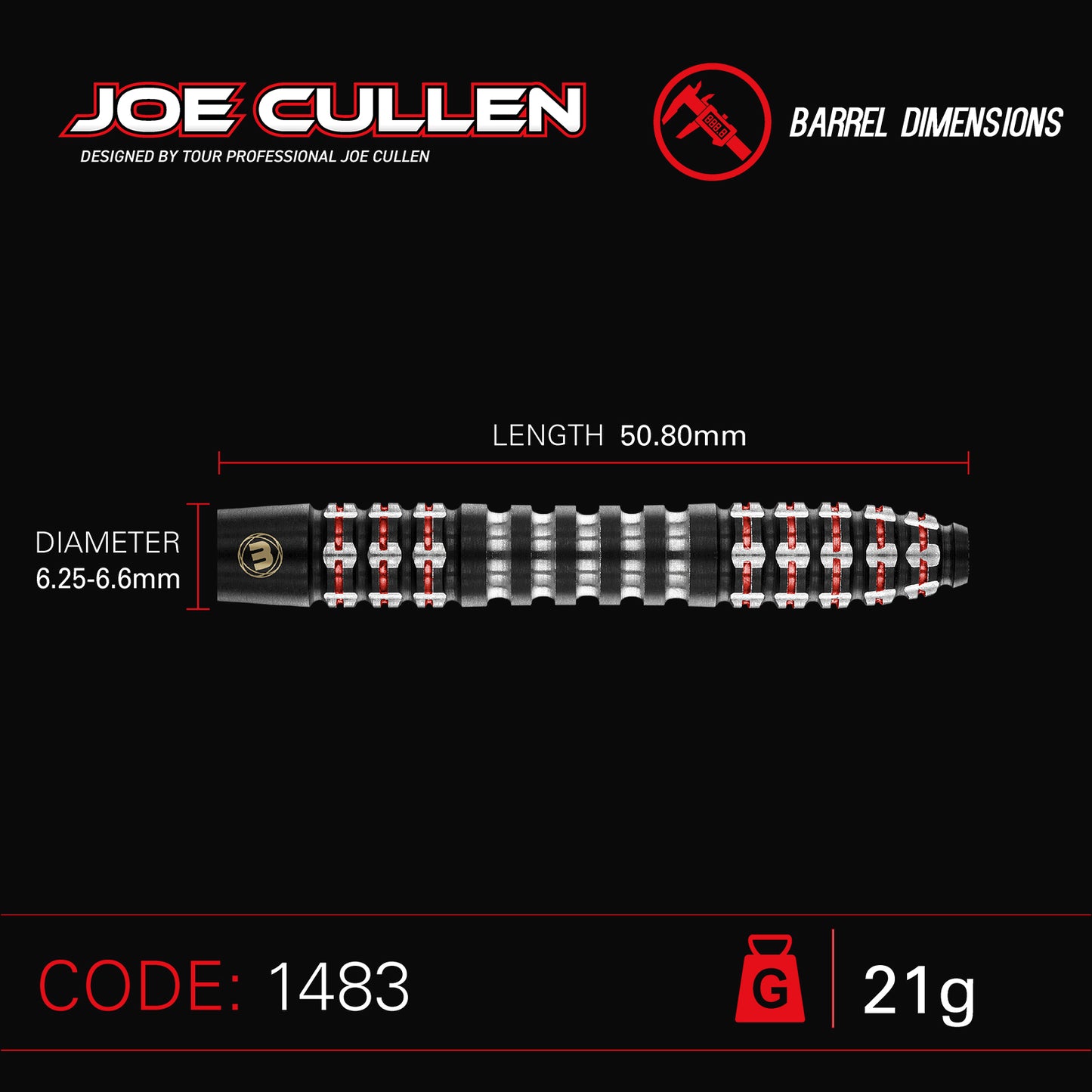 Winmau Joe Cullen Ignition Series 90% Steeldarts