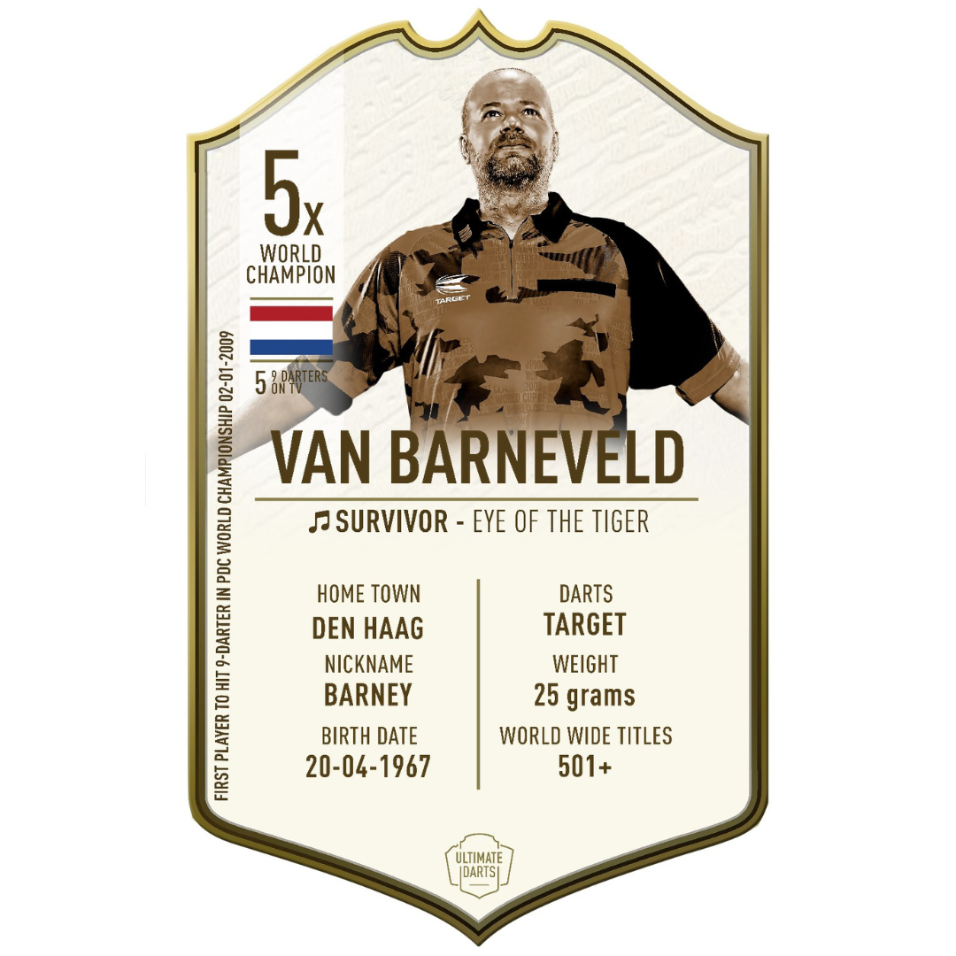 Ultimate Card Immortals Raymond van Barneveld | 37x25cm