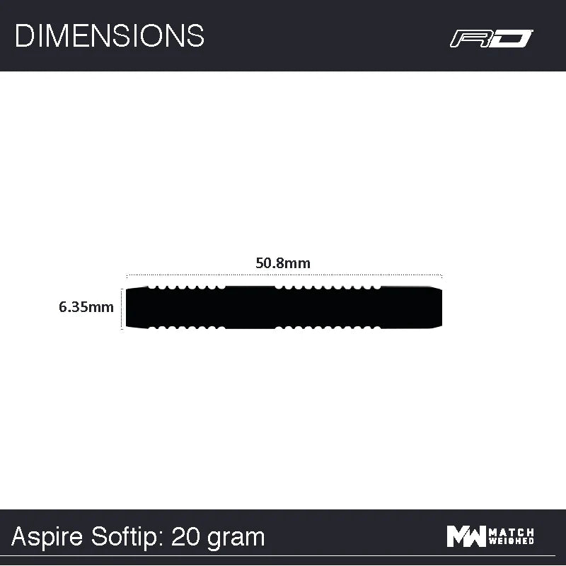 Winmau Michael van Gerwen Aspire 80% Softdarts
