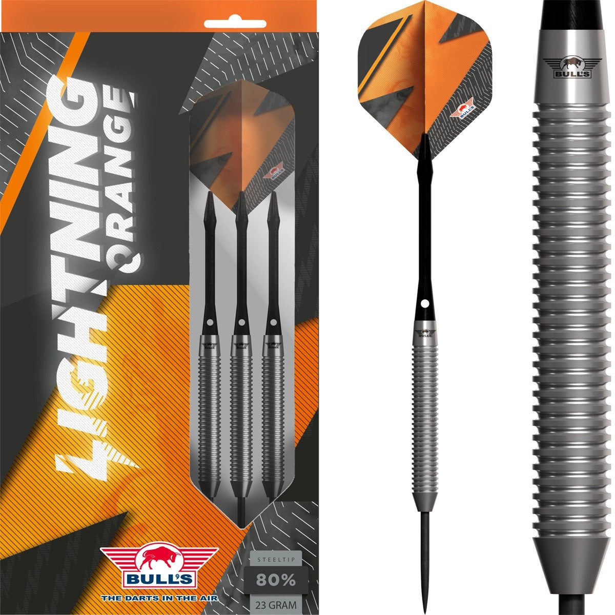 Bull's Lightning Orange Steeldarts