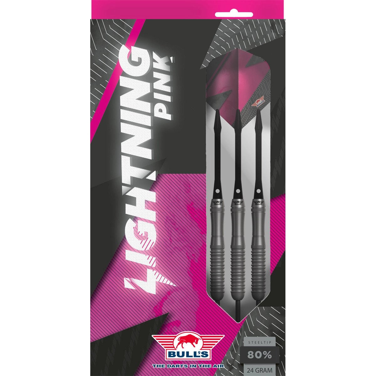 Bull's Lightning Pink Steeldarts