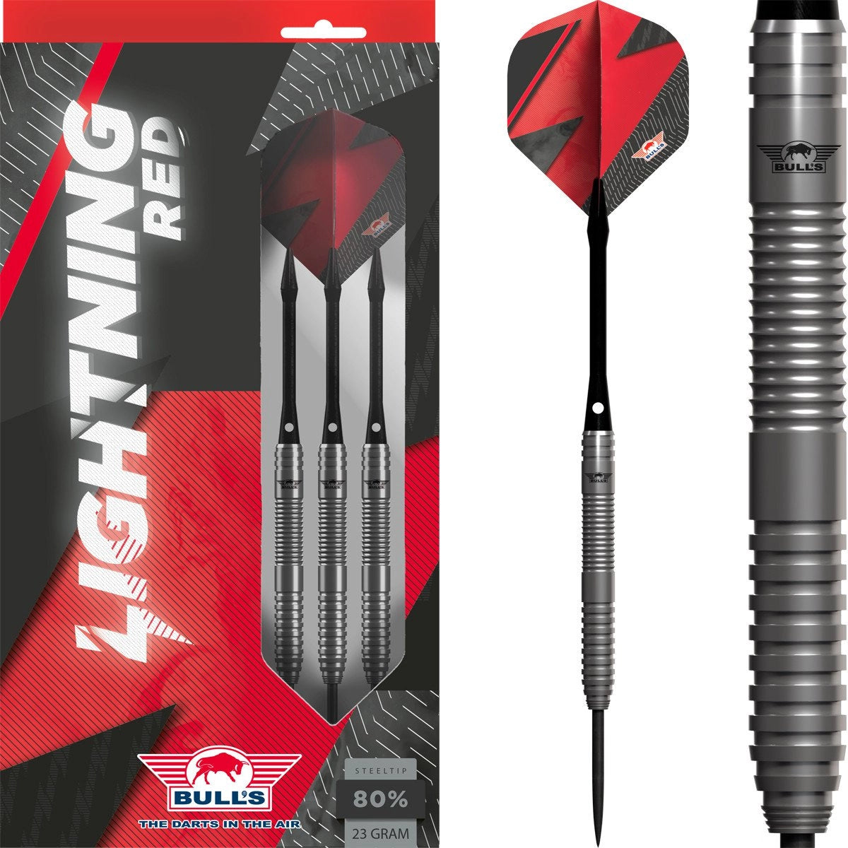 Bull's Lightning Red Steeldarts