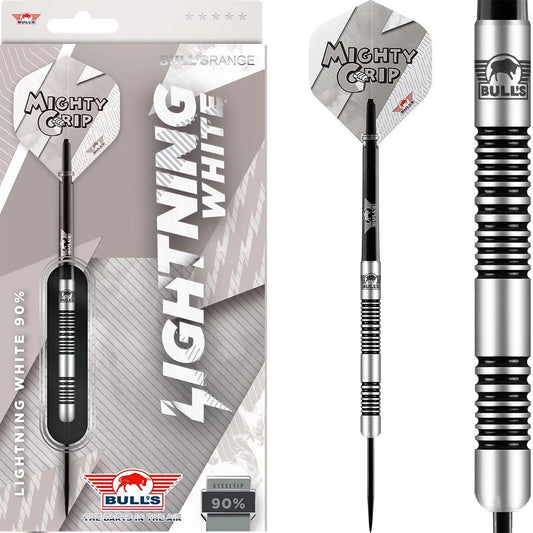Bull's Lightning White Steeldarts
