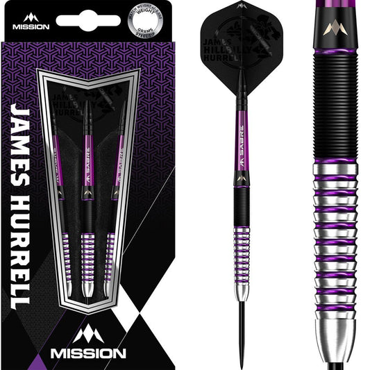 Mission James Hurrell Hillbilly Black Purple Steeldarts