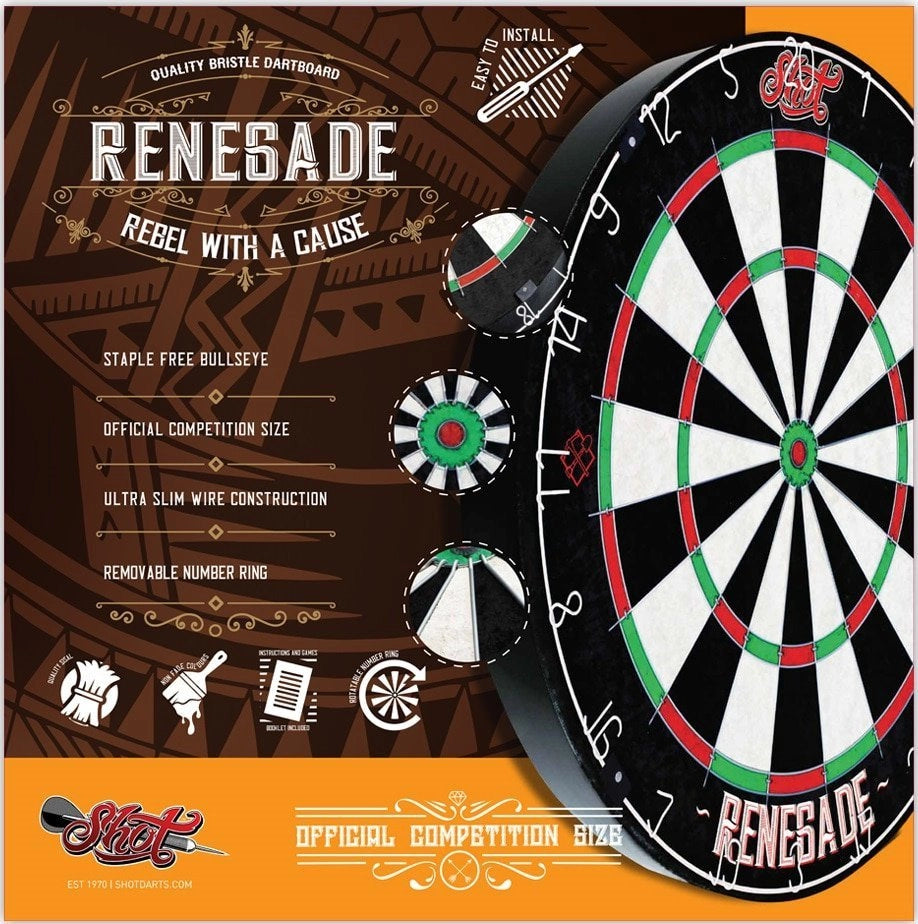 Shot Renegade Bristle Dartboard